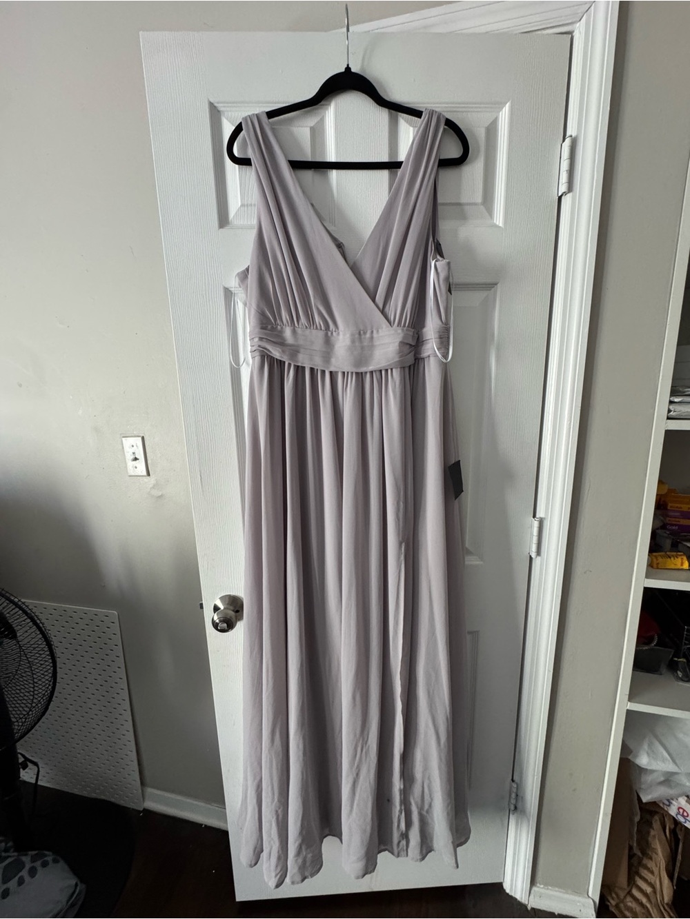 Lulu's Soft Lavender Sleeveless V-Neck Maxi Dress